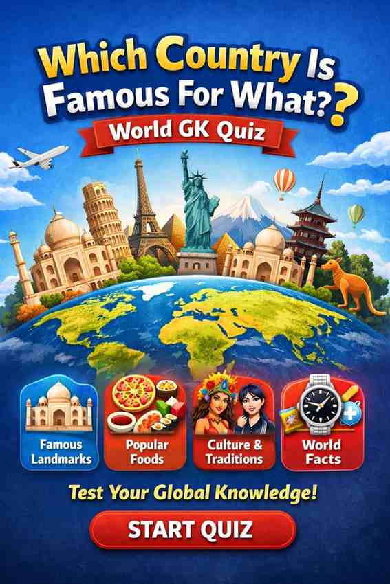 Which Country Is Famous For What? – World GK