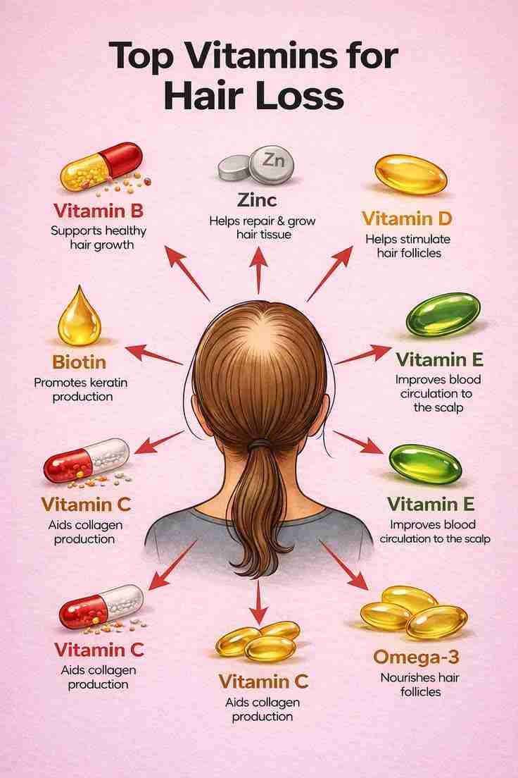 Hair Fall Ki Chinta? Yeh Top Vitamins Karenge Aapki Madad!
