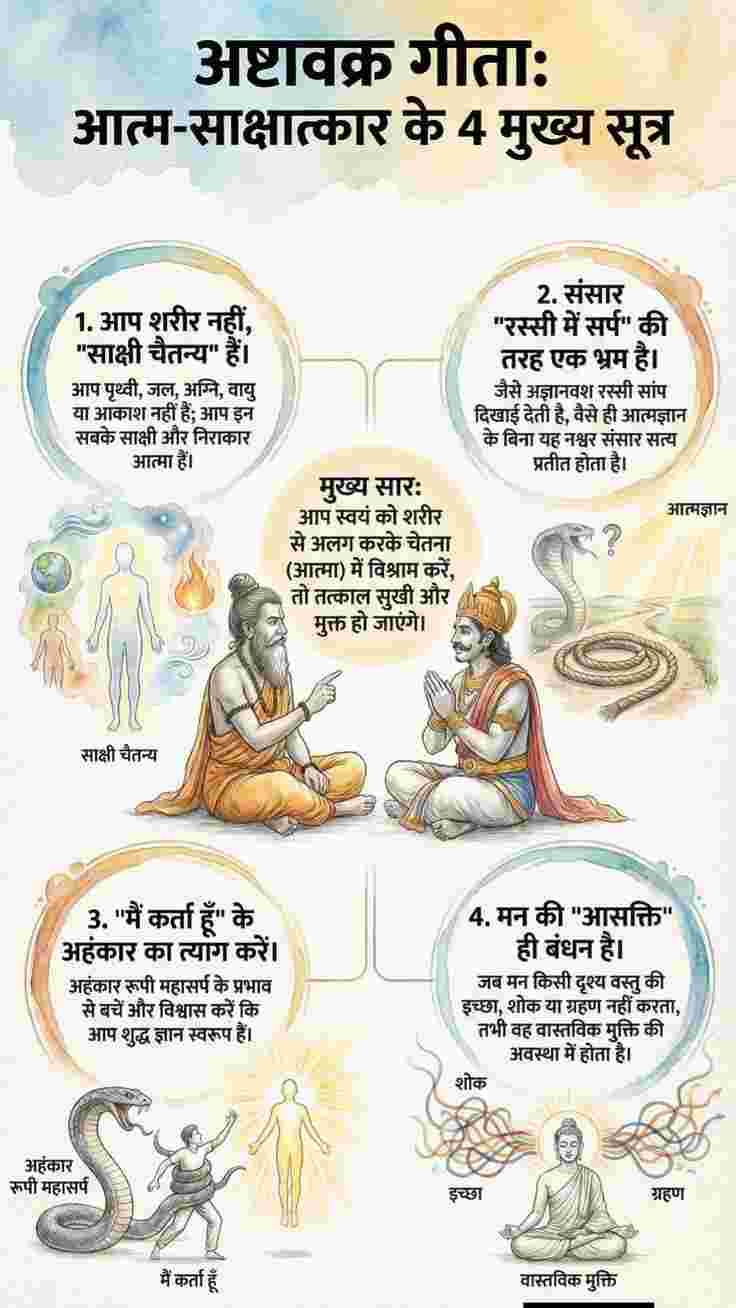 Ashtavakra Gita: Atma-Sakshatkar Ke 4 Rahasya Jo Khol Denge Moksh Ka Dwar!