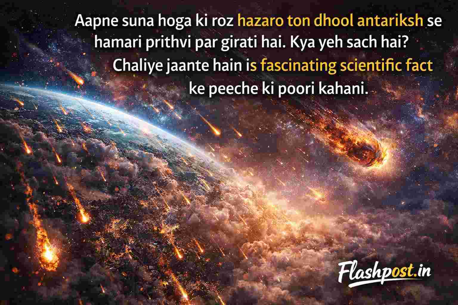 Antariksh Se Har Din Hazaaro Ton Dhool: Kya Sach Mein Aisa Hota Hai? Jaaniye Poora Sach!