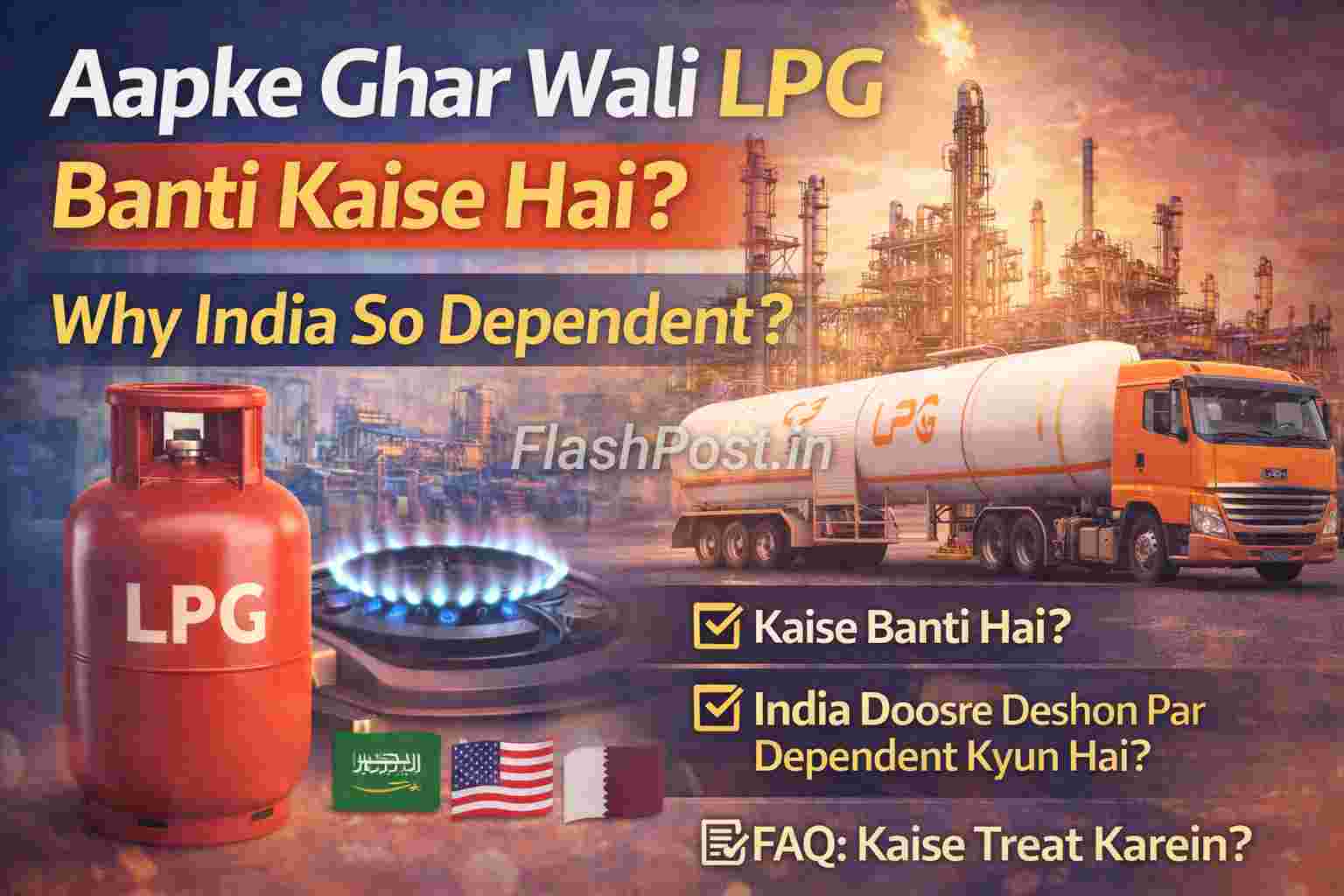 Aapke Ghar Ki Gas (LPG) Kaise Banti Hai? India Kyun Hai Doosre Deshon Par Nirbhar? Sab Jaaniye!