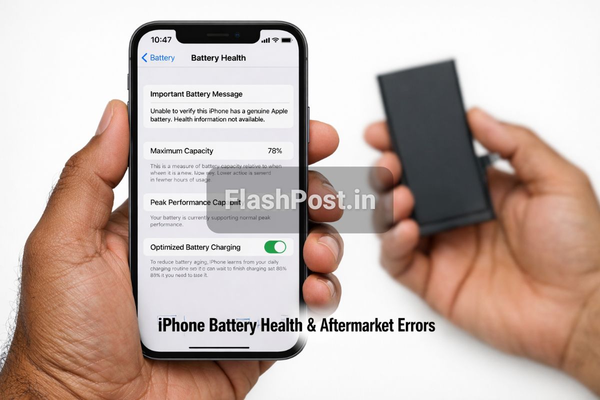 iPhone Battery Health Aur Aftermarket Battery Errors: Poori Jaankari!