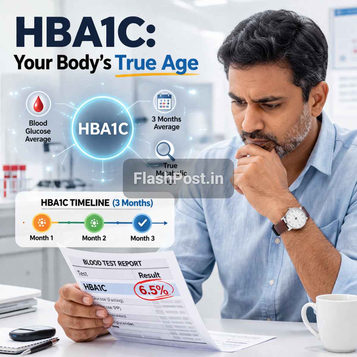 HBA1C Test: Sirf Diabetes Nahi, Aapki Body Ki Asli Umar Batata Hai!