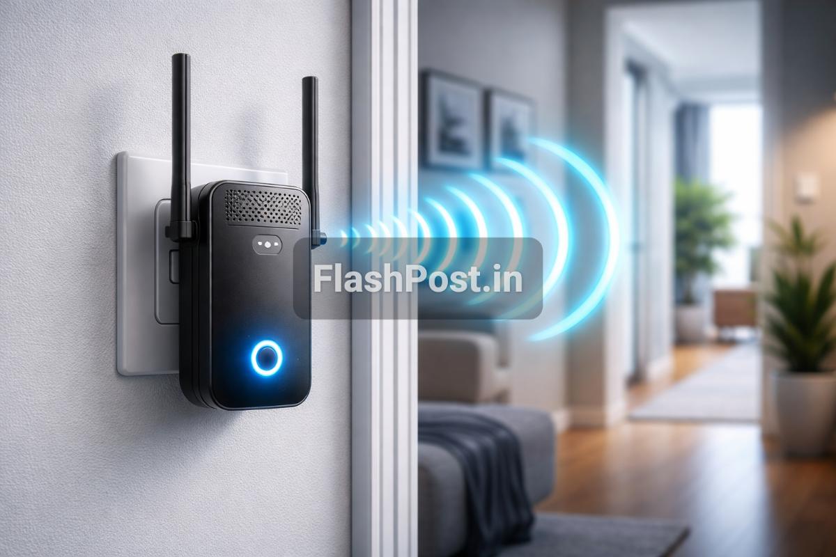 FlashPost Tech Guru: Ek Room Se Dusre Room Tak Wi-Fi Reach Kaise Badhaye? Extender Hai Solution!