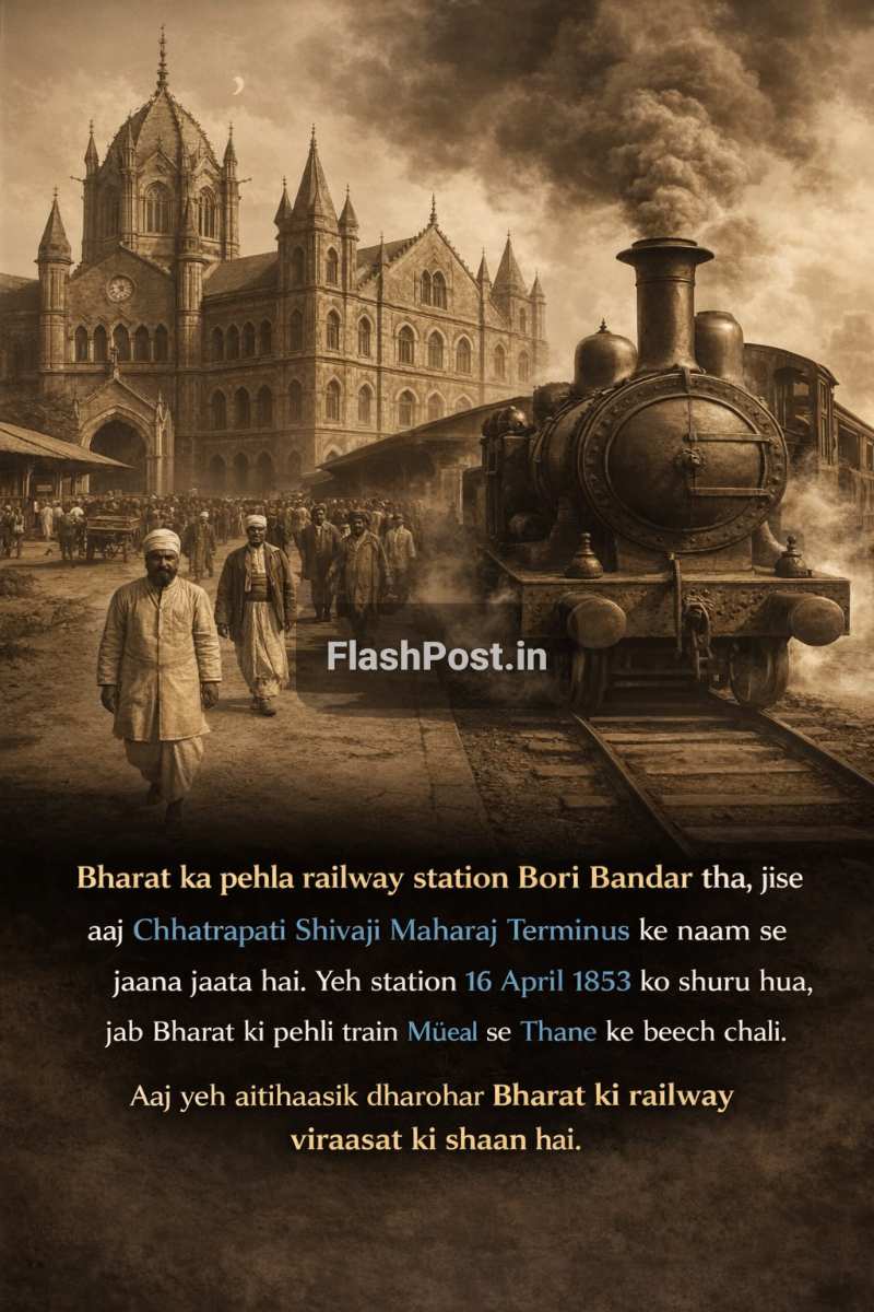Bori Bandar se CSMT tak: Bharat ki Pehli Rail Ka Safar