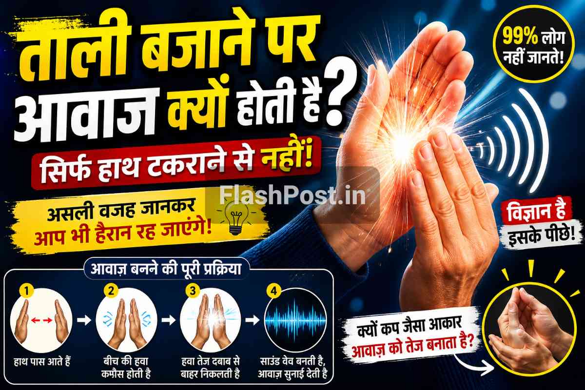 ताली बजाने पर आवाज कैसे बनती है? Clap Sound Ka Scientific Reason